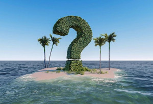 Question mark - sea island - infinite profit