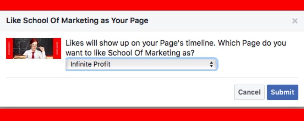 Like As Your FB Page - School Of Marketing