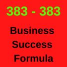 383-383 Business Success Formula - Infinite Profit